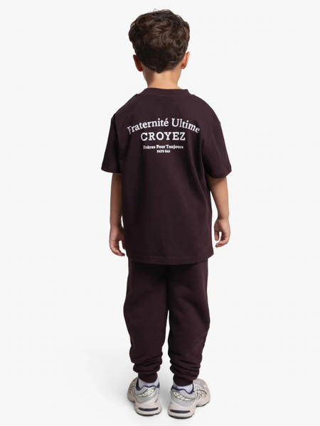 Croyez Croyez Mini Fraternité Ultime T-Shirt - Raisin Red