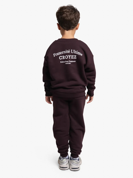 Croyez Mini Fraternité Ultime Sweatpants - Raisin Red