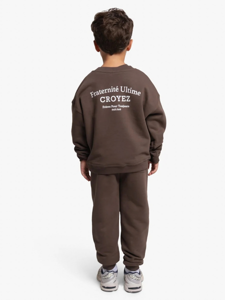 Croyez Mini Fraternité Ultime Sweater - Dark Brown Croyez Croyez Mini Fraternité Ultime Sweater - Dark Brown