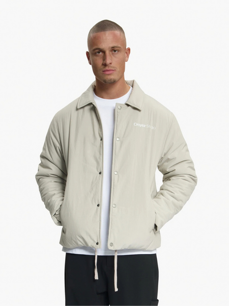 Croyez Croyez Studio Padded Coach Jacket - Light Beige Croyez Studio Padded Coach Jacket - Light Beige