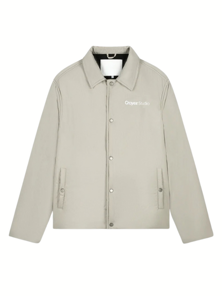 Croyez Studio Padded Coach Jacket - Light Beige Croyez Croyez Studio Padded Coach Jacket - Light Beige