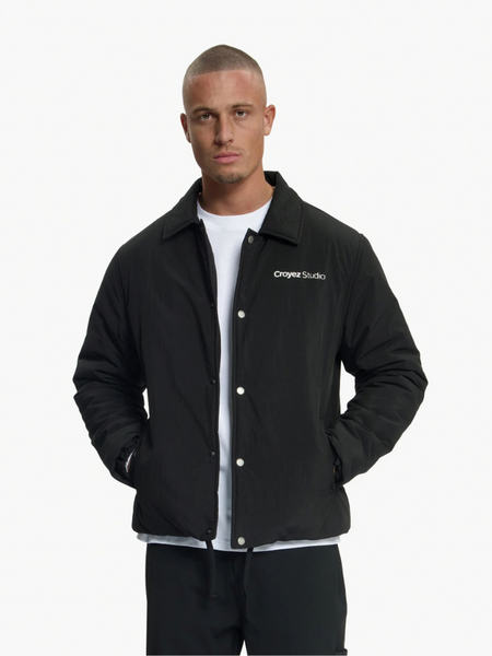 Croyez Croyez Studio Padded Coach Jacket - Black Croyez Croyez Croyez Studio Padded Coach Jacket - Black