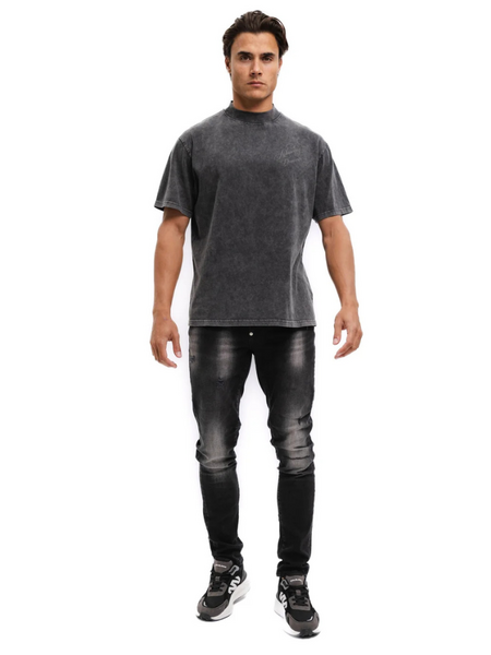 FOUT Malelions Slim Regular Jeans - Black Washed Malelions FOUT Malelions Slim Regular Jeans - Black Washed