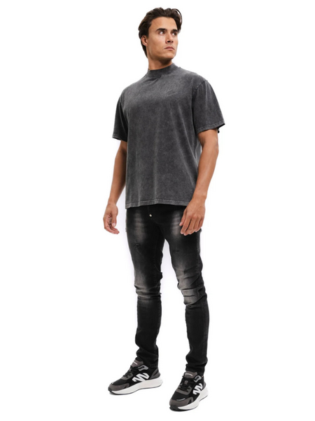 FOUT Malelions Slim Regular Jeans - Black Washed Malelions FOUT Malelions Slim Regular Jeans - Black Washed