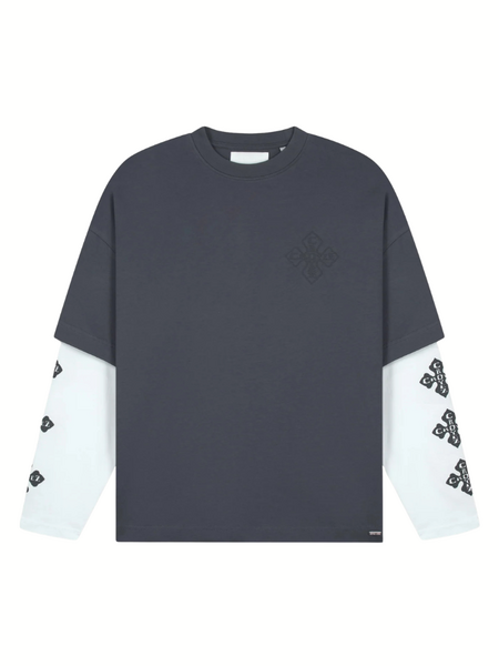 Croyez Cross Double Sleeve T-Shirt - Antra Croyez Croyez Cross Double Sleeve T-Shirt - Antra