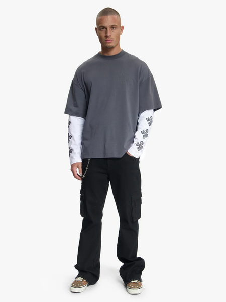 Croyez Cross Double Sleeve T-Shirt - Antra Croyez Croyez Cross Double Sleeve T-Shirt - Antra