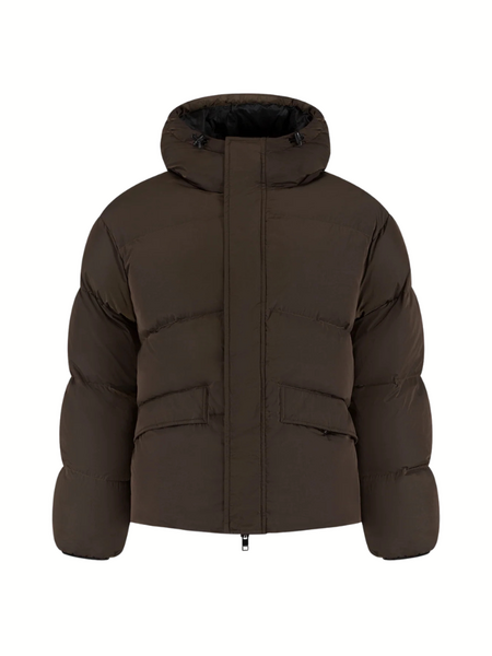 Croyez Nylon Puffer Jacket - Brown Croyez Croyez Nylon Puffer Jacket - Brown