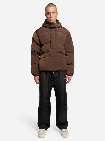 Croyez Nylon Puffer Jacket - Brown Croyez Croyez Nylon Puffer Jacket - Brown