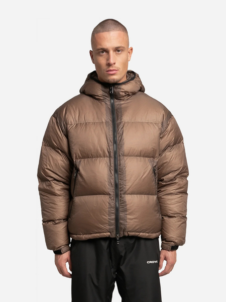 Croyez Croyez Translucide Puffer Jacket - Brown