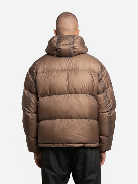 Croyez Croyez Translucide Puffer Jacket - Brown