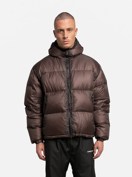 Croyez Croyez Translucide Puffer Jacket - Raisin Red