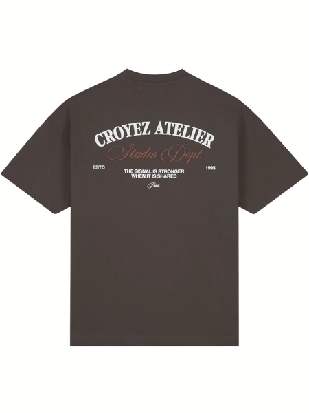 Croyez Croyez Studio Dept T-Shirt - Brown