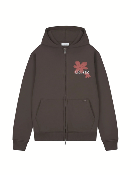 Croyez Croyez Botanique Zip Hoodie - Brown Croyez Croyez Croyez Botanique Zip Hoodie - Brown