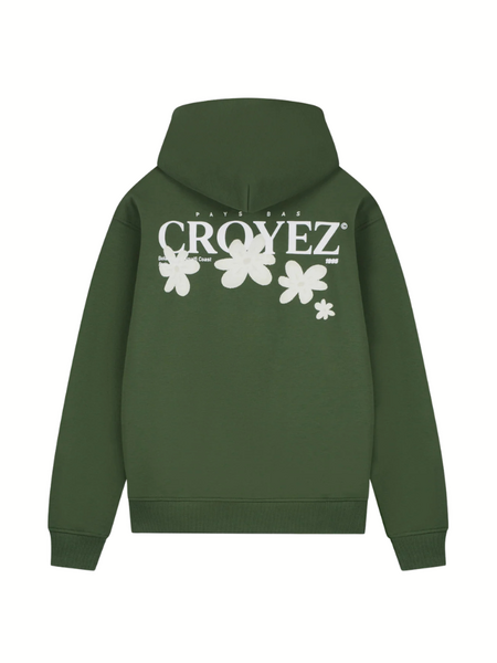 Croyez Croyez Croyez Botanique Zip Hoodie - Forest Green