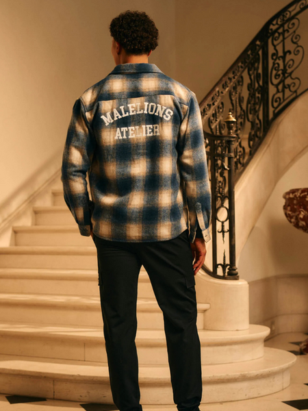 Malelions Atelier Flannel Shirt - Navy Malelions Malelions Atelier Flannel Shirt - Navy