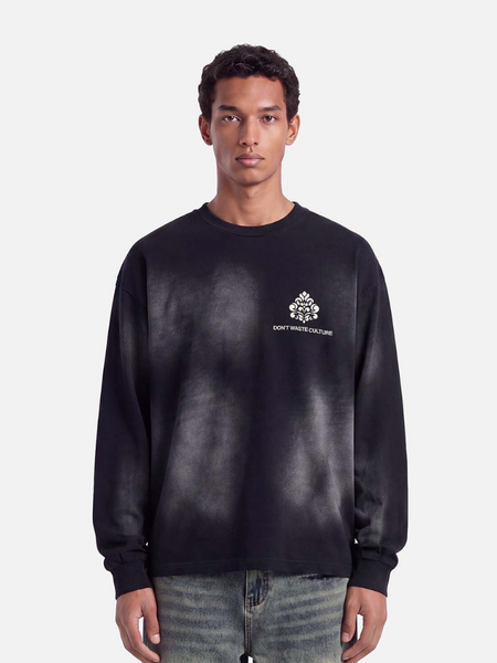 Don't Waste Culture Don't Waste Culture Fade Sweater - Black Don't Waste Culture Fade Sweater - Black