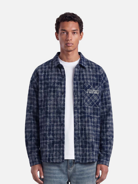 Don't Waste Culture Levi Blouse - Blue
