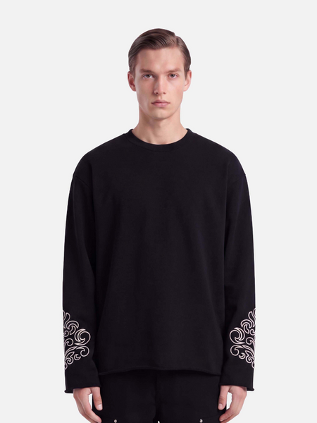 Don't Waste Culture Don't Waste Culture Ona Cutoff Sweater - Black Don't Waste Culture Ona Cutoff Sweater - Black