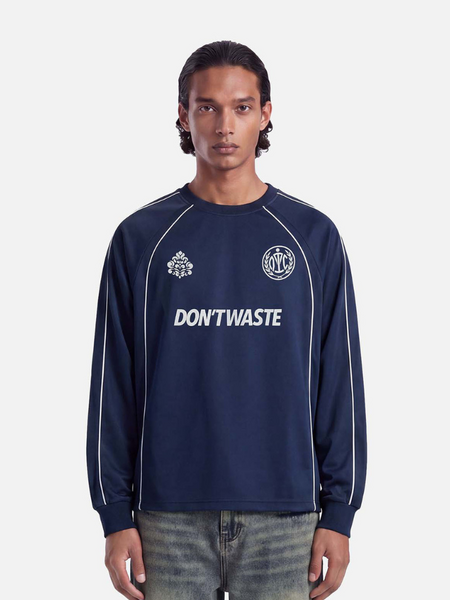 Don't Waste Culture Don't Waste Culture Zeni Longsleeve - Blue Don't Waste Culture Zeni Longsleeve - Blue