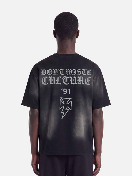 Don't Waste Culture Don't Waste Culture Thunder T-Shirt - Faded Black Don't Waste Culture Thunder T-Shirt - Faded Black