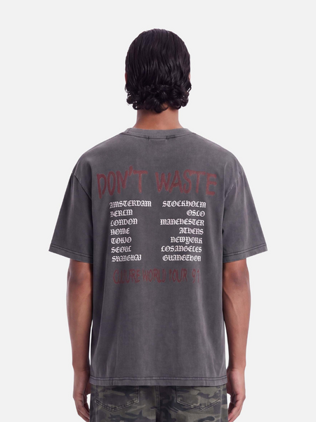 Don't Waste Culture Don't Waste Culture Jovi T-Shirt - Washed Black Don't Waste Culture Jovi T-Shirt - Washed Black