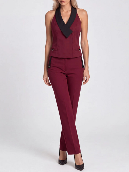 Nikkie Oulu Pants - Dark Red Nikkie Nikkie Oulu Pants - Dark Red