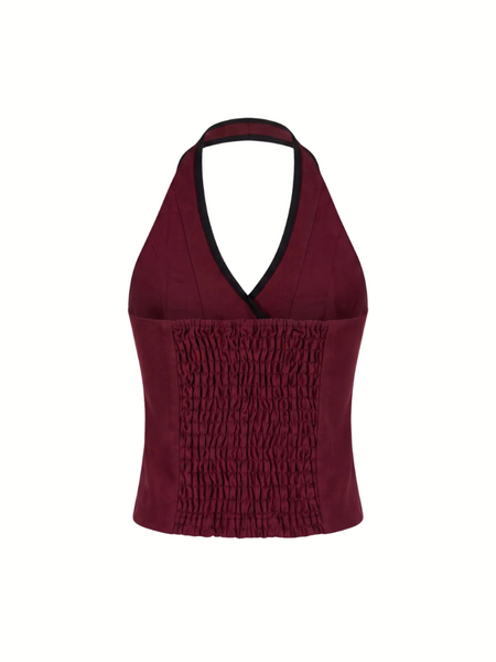 Nikkie Nikkie Oulu Waistcoat - Dark Red