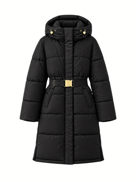 Nikkie Anara Long Puffer - Black