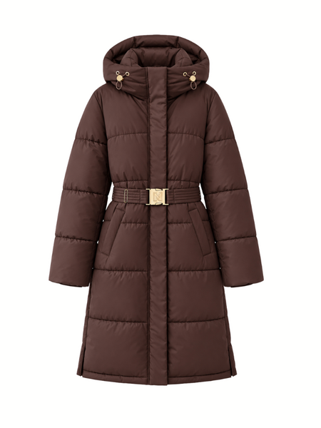 Nikkie Anara Long Puffer - Chocolate Martini