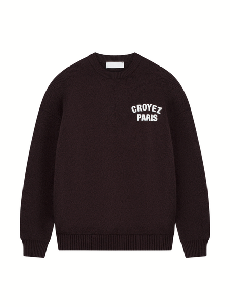 Croyez Paris Knit Sweater - Brown