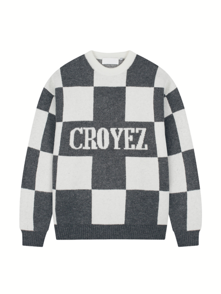 Croyez Checkered Knit Sweater - Antra
