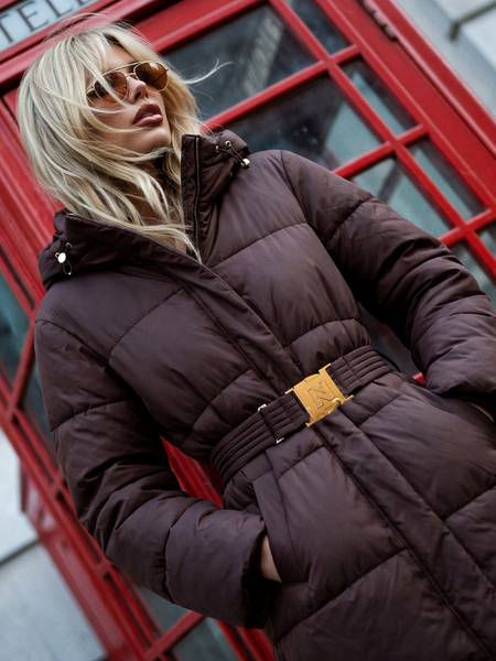 Nikkie Nikkie Anara Long Puffer - Chocolate Martini Nikkie Anara Long Puffer - Chocolate Martini