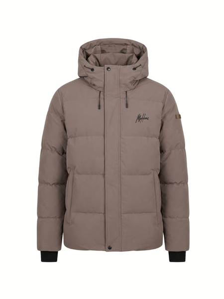 Malelions Ski Downhill Puffer Jacket - Stone Brown
