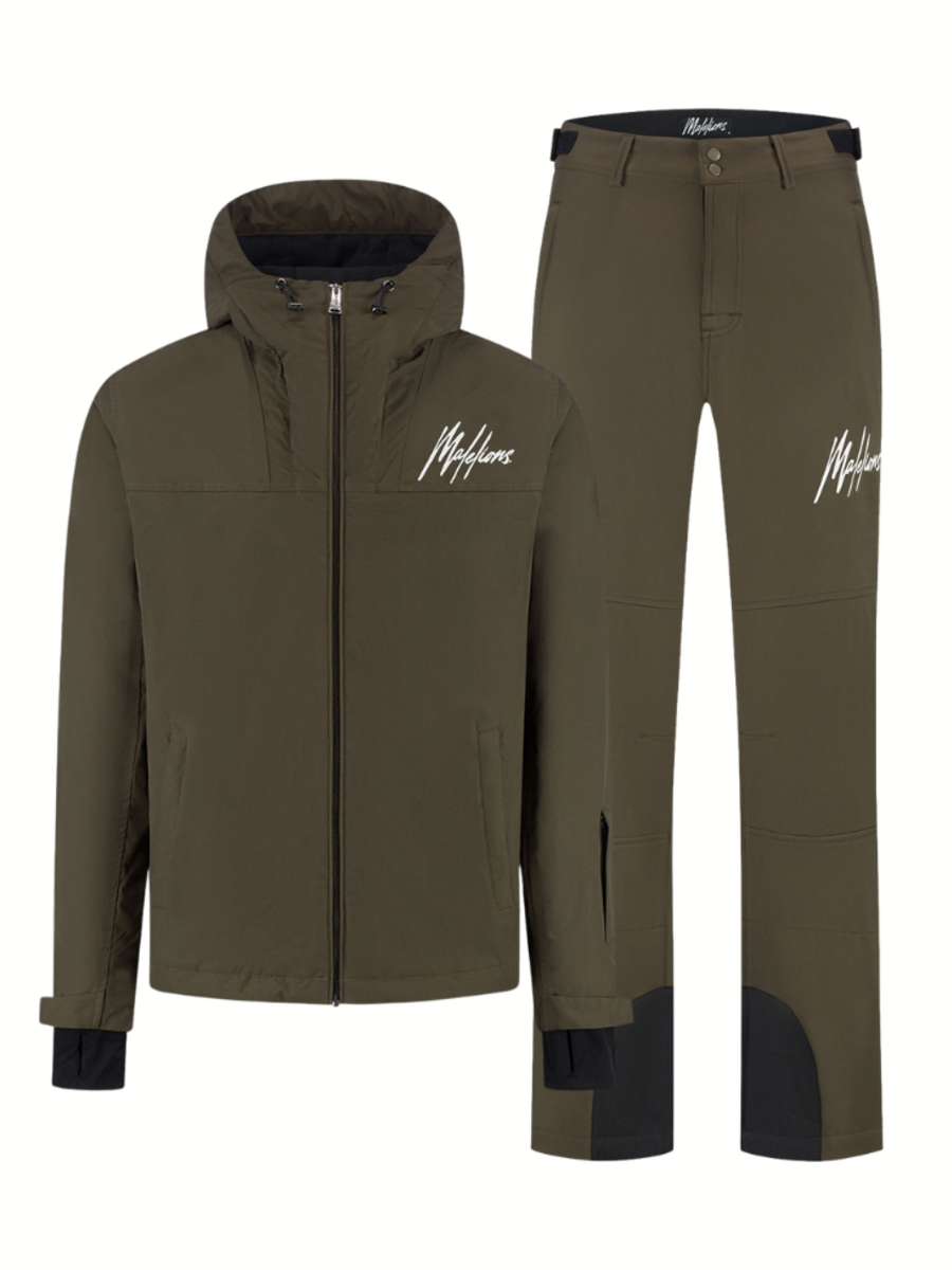 Malelions Malelions Ski Polar Combi-set - Brown