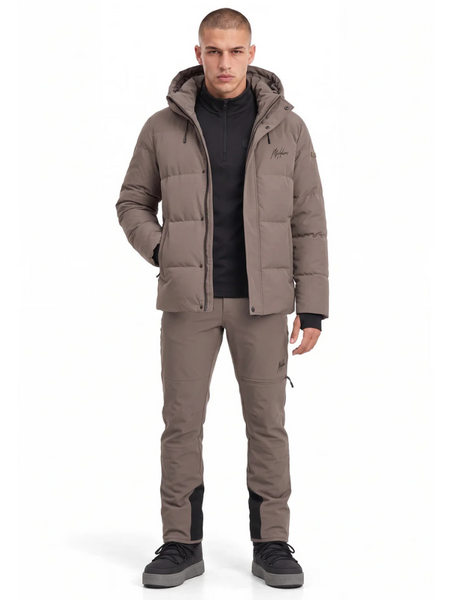Malelions Ski Downhill Puffer Jacket - Stone Brown Malelions Malelions Ski Downhill Puffer Jacket - Stone Brown