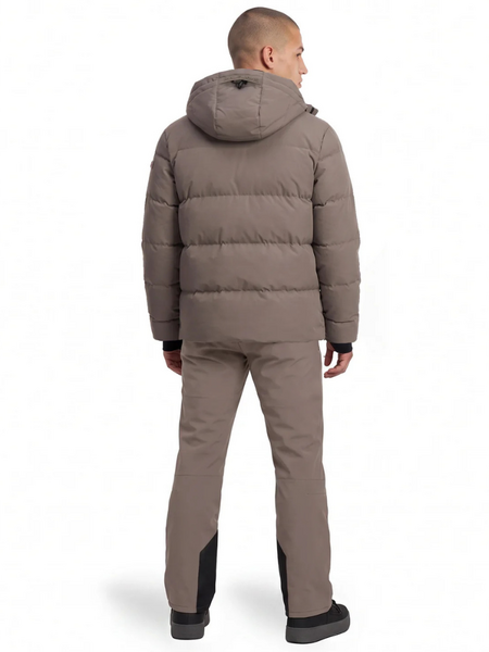 Malelions Ski Downhill Puffer Jacket - Stone Brown Malelions Malelions Ski Downhill Puffer Jacket - Stone Brown