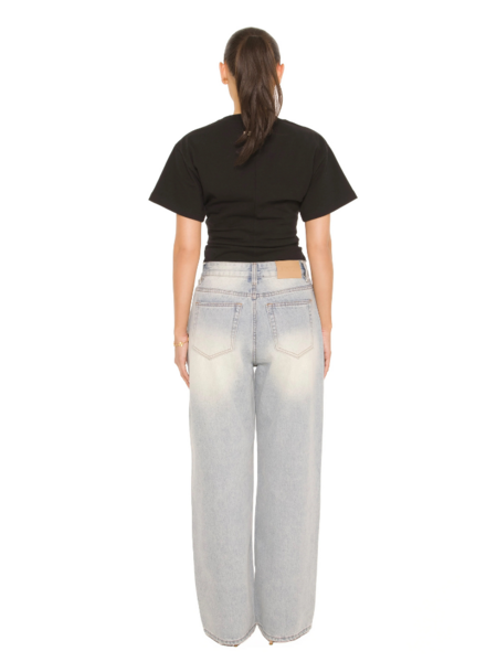 La Sisters Embroidered Signature Jeans - Denim La Sisters La Sisters Embroidered Signature Jeans - Denim