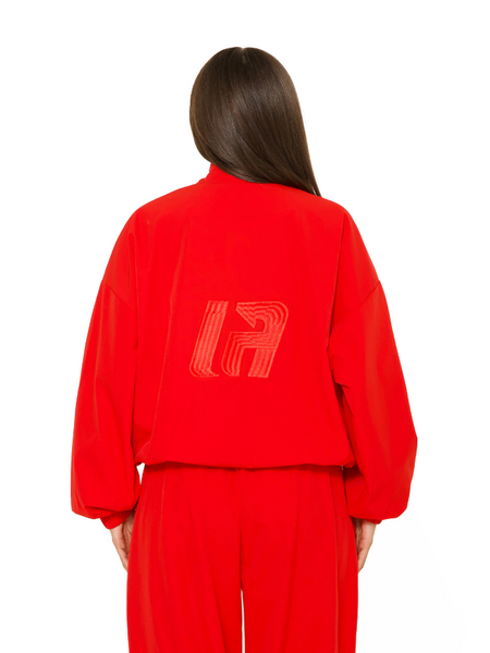 La Sisters LA Official Embroidered Zip Up Jacket - Red La Sisters La Sisters LA Official Embroidered Zip Up Jacket - Red