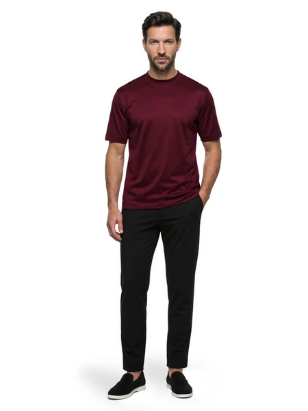 Malelions Malelions Premium Mercerized Cotton T-Shirt - Burgundy Malelions Premium Mercerized Cotton T-Shirt - Burgundy