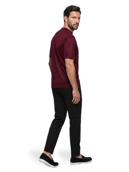Malelions Premium Mercerized Cotton T-Shirt - Burgundy Malelions Malelions Premium Mercerized Cotton T-Shirt - Burgundy