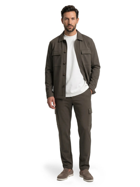 Malelions Malelions Premium Blend Overshirt - Dark Olive Malelions Premium Blend Overshirt - Dark Olive