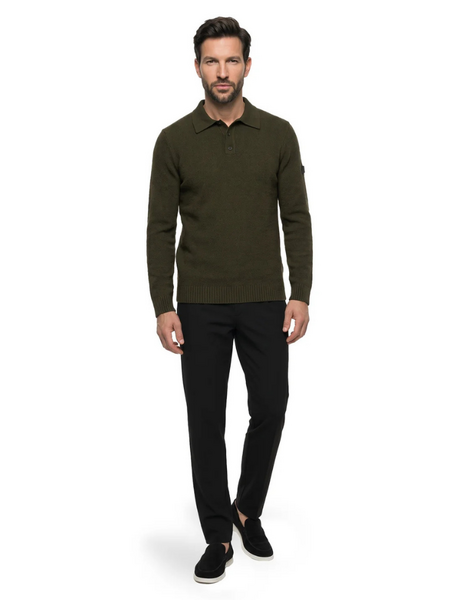 Malelions Malelions Premium Knitted Bouclé Longsleeve - Dark Olive Malelions Premium Knitted Bouclé Longsleeve - Dark Olive