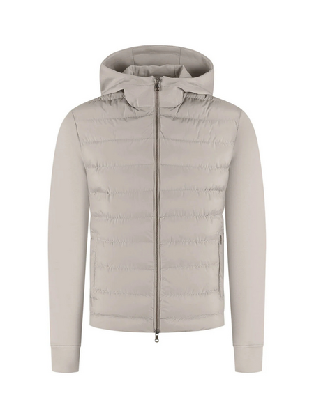 Malelions Premium Hooded Hybrid Jacket - Taupe Malelions Malelions Premium Hooded Hybrid Jacket - Taupe