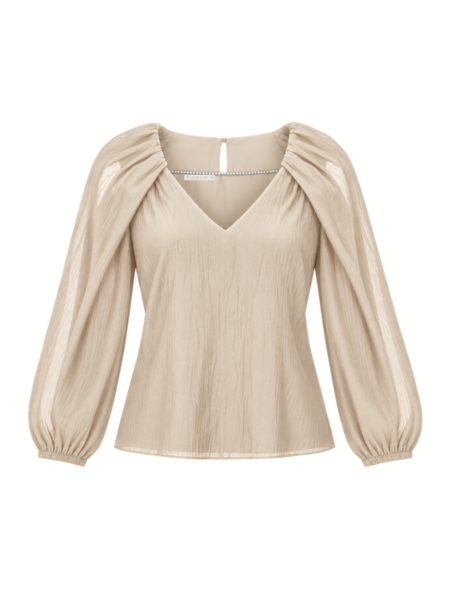 Rinascimento CFC Fu Bluse - Tortora Beige