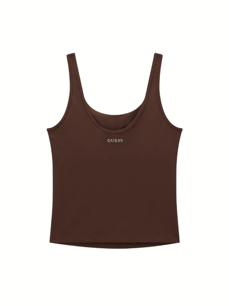 Guess Grazia Sporty Tank Top - Dark Coffee Guess Guess Grazia Sporty Tank Top - Dark Coffee