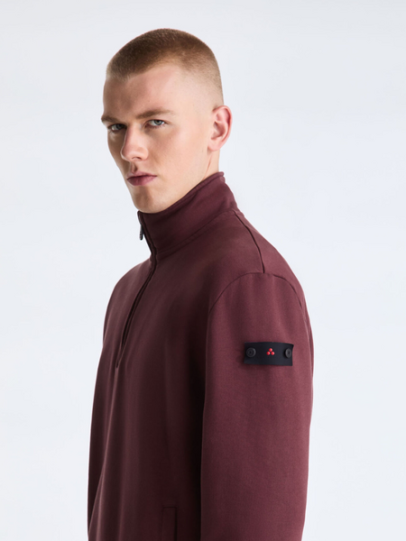 Peuterey Peuterey Dory FW 02 Half Zip Sweater - Rosso Prugna
