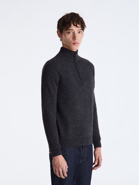 Peuterey Braille GRS 04 Sweater - Nero/Mouline Peuterey Peuterey Braille GRS 04 Sweater - Nero/Mouline