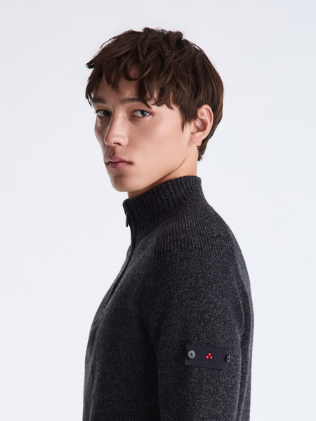 Peuterey Braille GRS 04 Sweater - Nero/Mouline Peuterey Peuterey Braille GRS 04 Sweater - Nero/Mouline