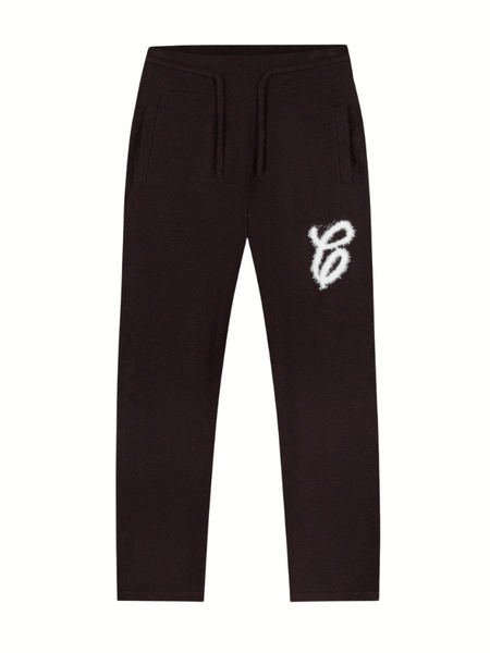 Croyez Croyez Women Fluffy Essence Knit Sweatpants - Raisin Red Croyez Women Fluffy Essence Knit Sweatpants - Raisin Red