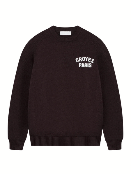Croyez Women Paris Knit Sweater - Raisin Red